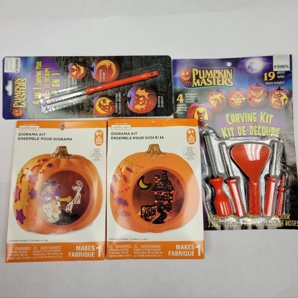 New Halloween Creatology Pumpkin Carving Craft Kit bundle